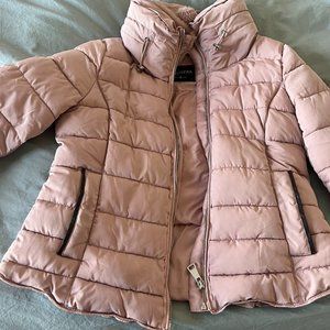 Womens Pink Quilted Lightweight Puffer Jacket